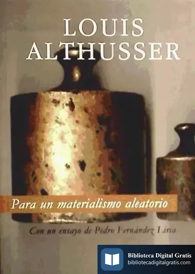 Descargar Para Un Materialismo Aleatorio de Louis Althusser