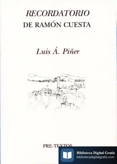 Descargar Recordatorio De Ramón Cuesta de José Antonio Largo Muñoyerro