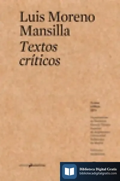 Descargar Textos Criticos 15 de Luis Moreno García Mansilla
