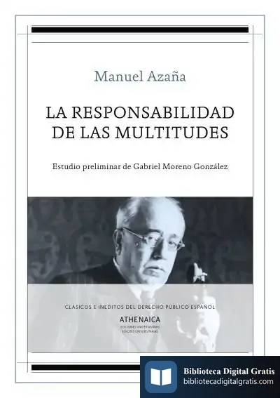 Descargar La Responsabilidad De Las Multitudes de Manuel Azaña