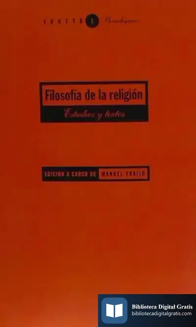 Descargar Filosofía De La Religión de Manuel Fraijó