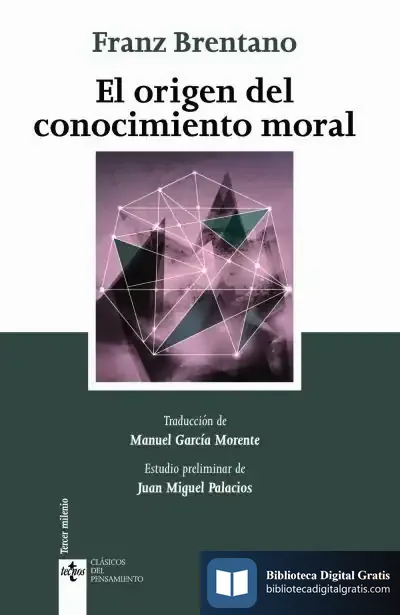 Descargar El Origen Del Conocimiento Moral de Manuel García Morente