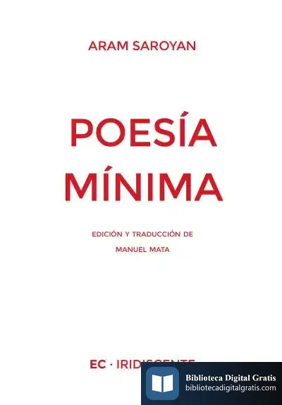 Descargar Poesía Mínima de Manuel Mata