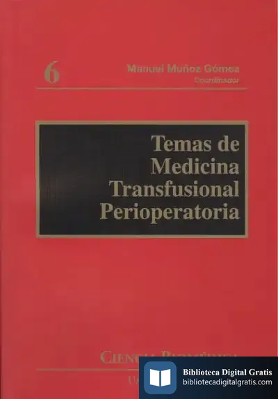 Descargar Temas De Medicina Transfusional Perioperatoria