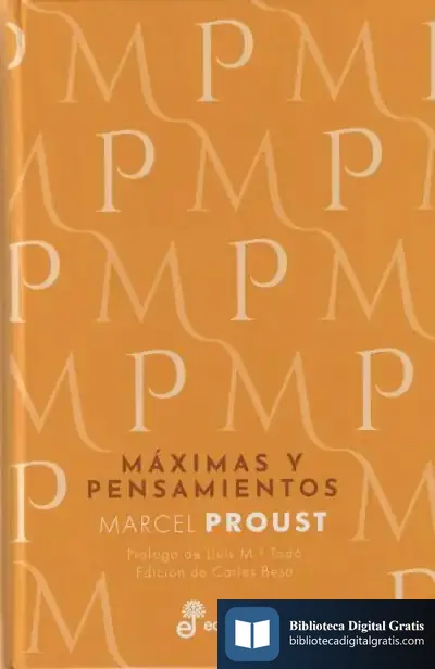Descargar Máximas Y Pensamientos de Marcel Proust
