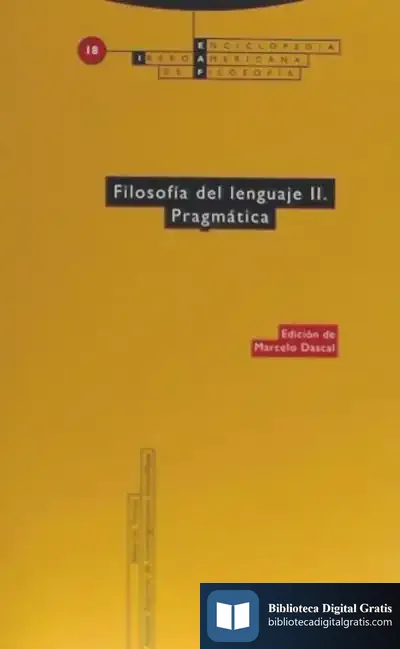 Descargar Filosofía Del Lenguaje Ii. Prágmática
