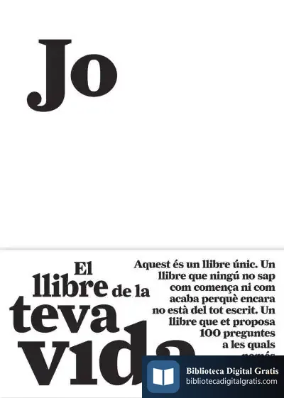 Descargar Jo. El Llibre De La Teva Vida