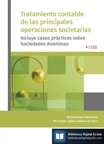 Descargar Tratamiento Contable De Las Principales Operaciones Societarias de María José Rivero Menéndez