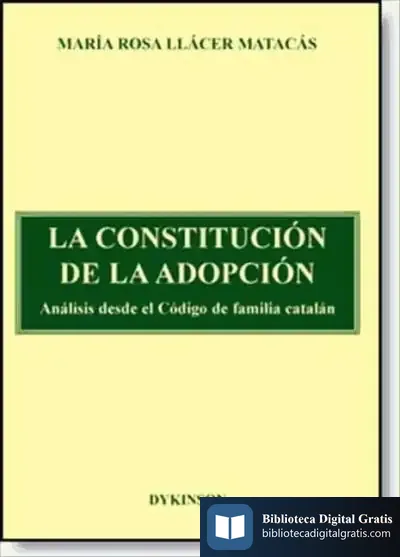 Descargar La Constitución De La Adopción de Feliciano Montero García
