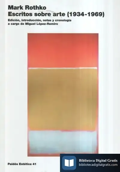 Descargar Escritos Sobre Arte (1934-1969)
