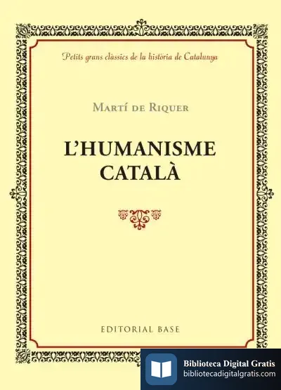 Descargar L'Humanisme Català de Martín de Riquer
