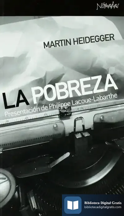 Descargar La Pobreza de Martin Heidegger