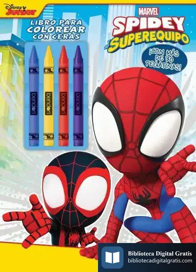 Descargar Spidey Y Su Superequipo. Libro Para Colorear Con Ceras de Marvel