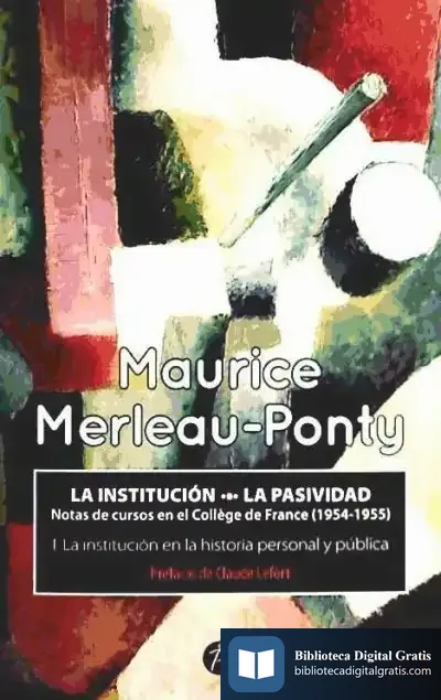 Descargar La Institución. La Pasividad