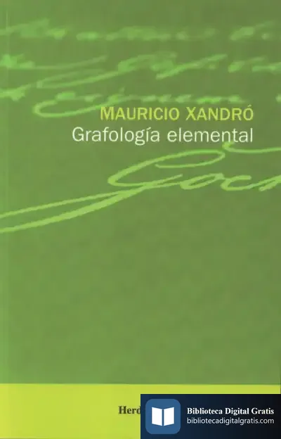 Descargar Grafología Elemental de Teófilo Urdánoz