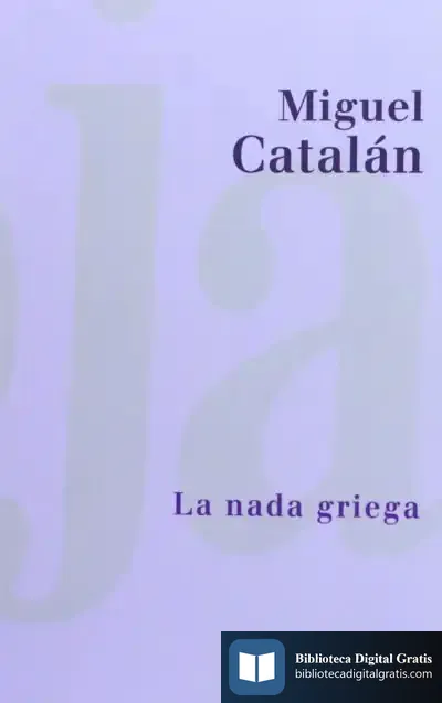Descargar La Nada Griega : 111 Paradojas de Miguel Catalán