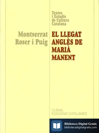 Descargar El Llegat Anglès De Marià Manent