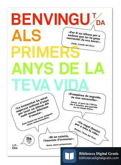Descargar Benvingut/Da Als Primers Anys De La Teva Vida