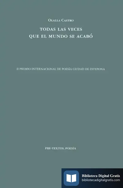 Descargar Todas Las Veces Que El Mundo Se Acabó de Carlos Jiménez Escolano