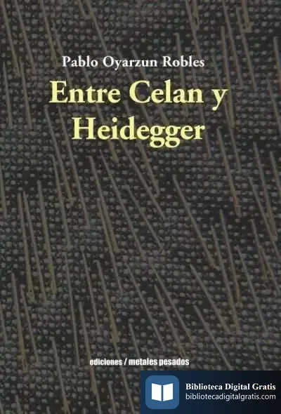 Descargar Entre Celan Y Heidegger
