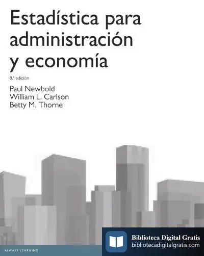 Descargar Estadística Para Administración de Paul Newbold