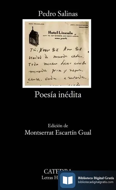Descargar Poesía Inédita de Pedro Salinas