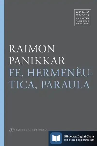 Descargar Fe, Hermenèutica, Paraula