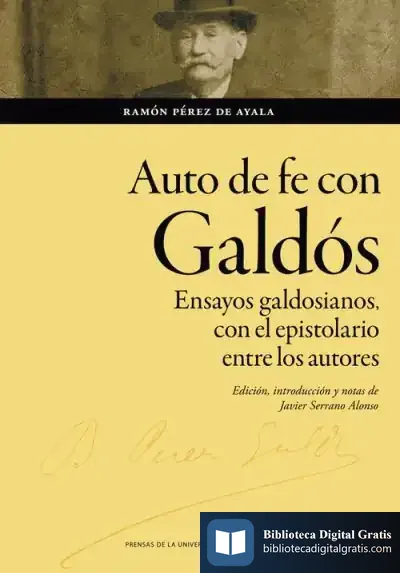 Descargar Auto De Fe Con Galdós de Ramón Pérez de Ayala
