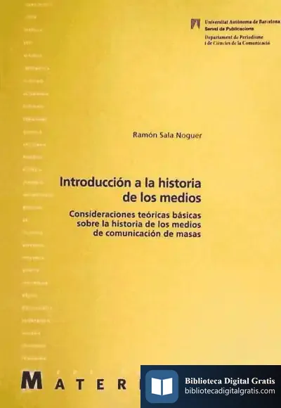 Descargar Introducción A La Historia De Los Medios de Teresa Broseta