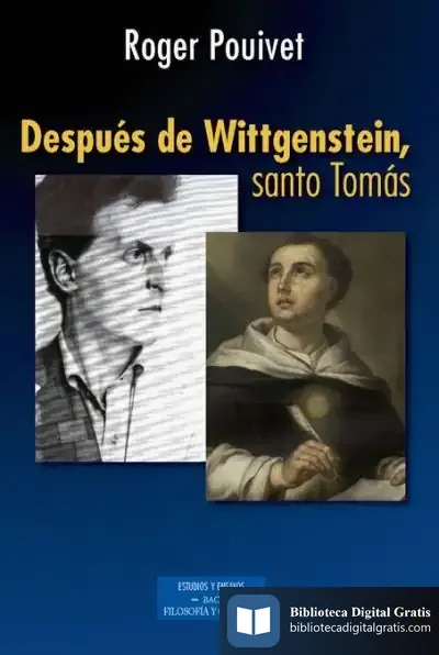 Descargar Despues De Wittgenstein,Santo Tomas