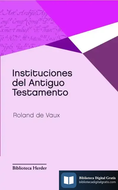 Descargar Instituciones Del Antiguo Testamento