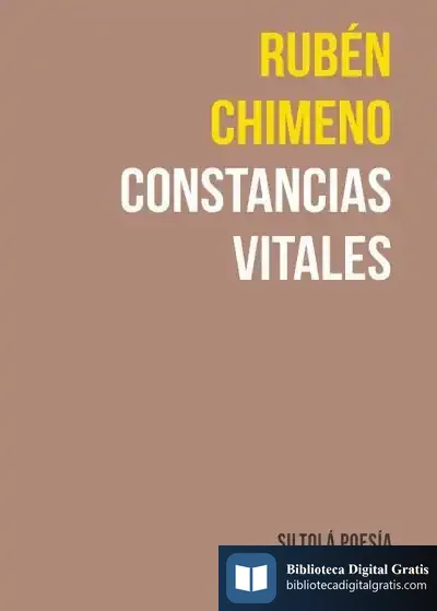 Descargar Constancias Vitales de Rubén Chimeno Fernández