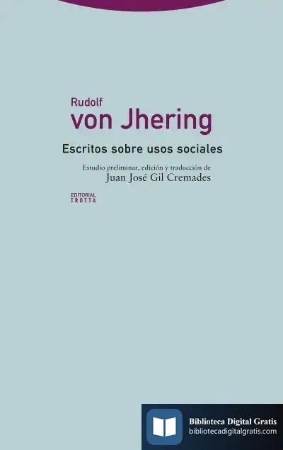 Descargar Escritos Sobre Usos Sociales de Rudolf Von Jhering