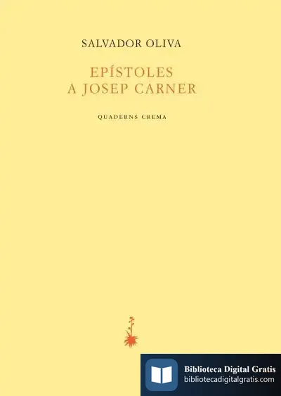 Descargar Epístolesl A Josep Carner