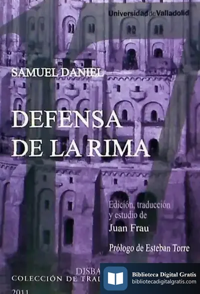Descargar Defensa De La Rima De Samuel Daniel de Carlos Fuentes