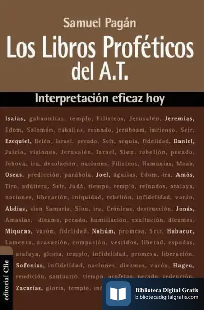 Descargar Libros Proféticos Del Antiguo Testamento. Interpretación Eficaz Hoy