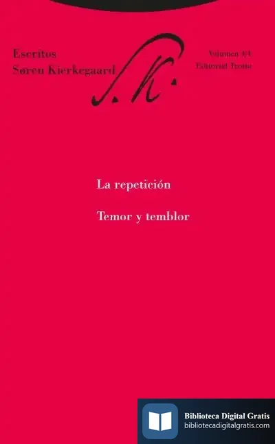 Descargar La Repetición. Temor Y Temblor