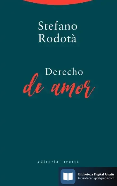 Descargar Derecho De Amor de Stefano Rodotá