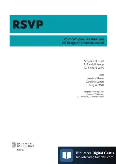 Descargar Rsvp : Protocolo Para La Valoración Del Riesgo De Violencia Sexual
