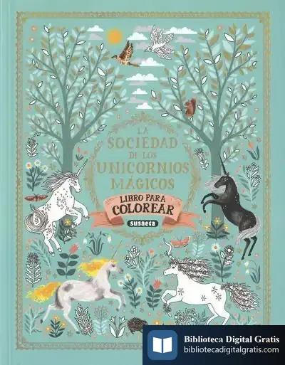 Descargar La Sociedad De Los Unicornios Mágicos. Libro De Colorear