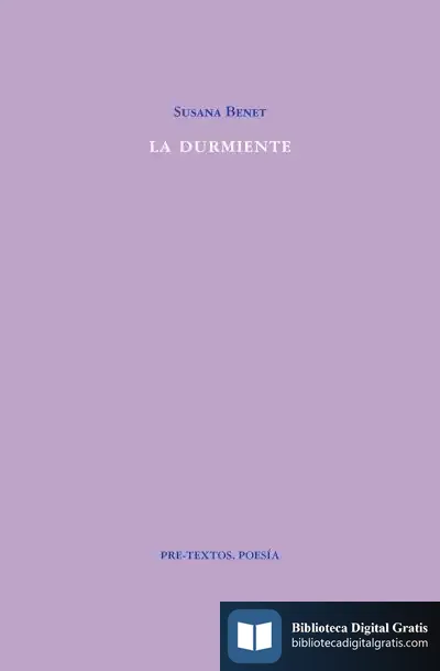 Descargar La Durmiente de Susana Benet
