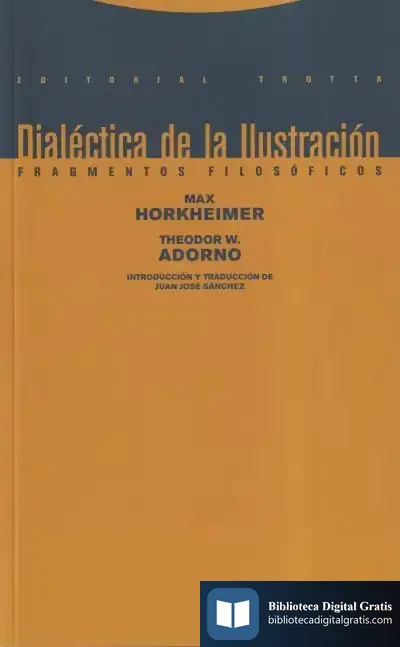 Descargar Dialéctica De La Ilustración