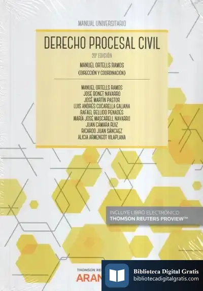 Descargar Derecho Procesal Civil (Papel + E-Book)