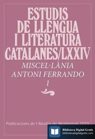 Descargar Miscel·Lánia Antoni Ferrando 1