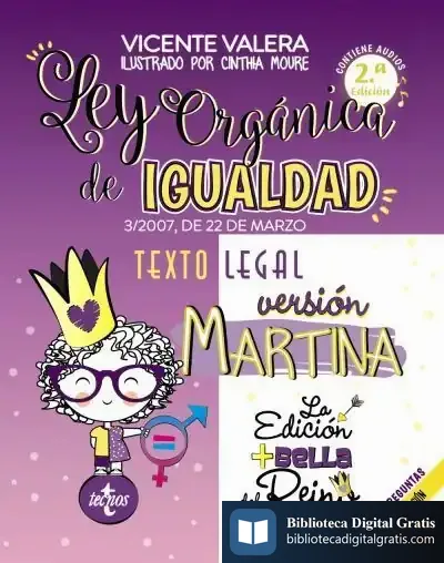 Descargar Ley Orgánica De Igualdad. Versión Martina de Vicente Valera