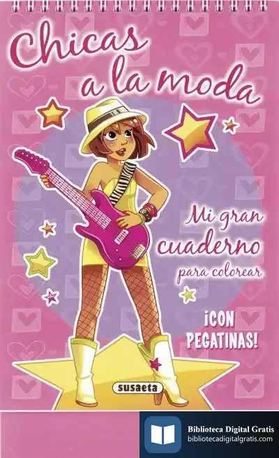 Descargar Mi Gran Cuaderno Para Colorear. Chicas A La Moda