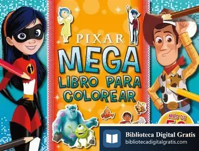 Descargar Pixar. Megalibro Para Colorear de Walt Disney
