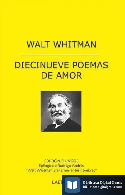 Descargar Diecinueve Poemas De Amor: Edición Bilingüe de Walt Whitman