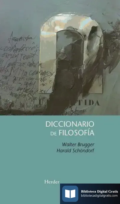 Descargar Diccionario De Filosofía de Walter Brugger