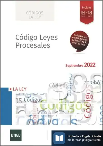 Descargar Código De Leyes Procesales 2022